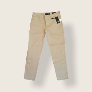 Kut From the Kloth Meghan Cigarette Slim Ankle Pant Trouser Khaki Beige